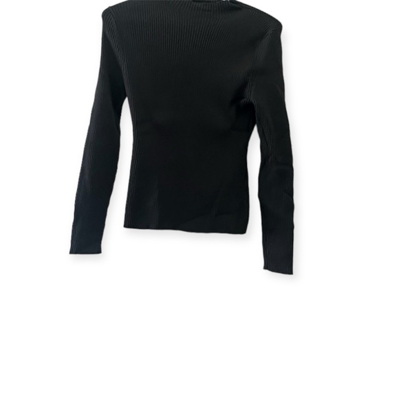 H&M Mock Turtle Neck Ripped Long Sleeve - Picture 1 of 3